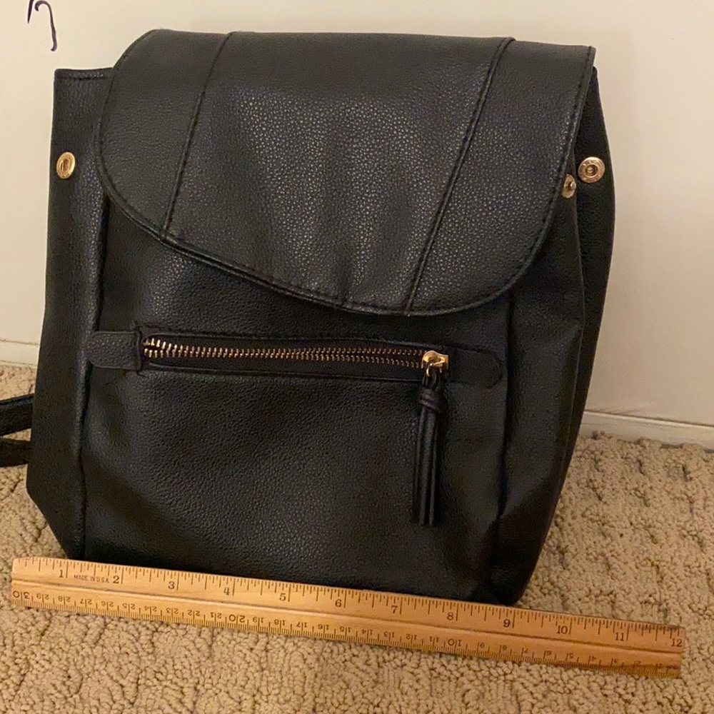 Simple Black Backpack - image 1